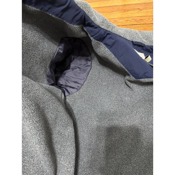 LL Bean Mens Warm Up Jacket Sz XL Fleece Lined Zip Up Nylon Outdoors Windbreaker - Picture 9 of 10